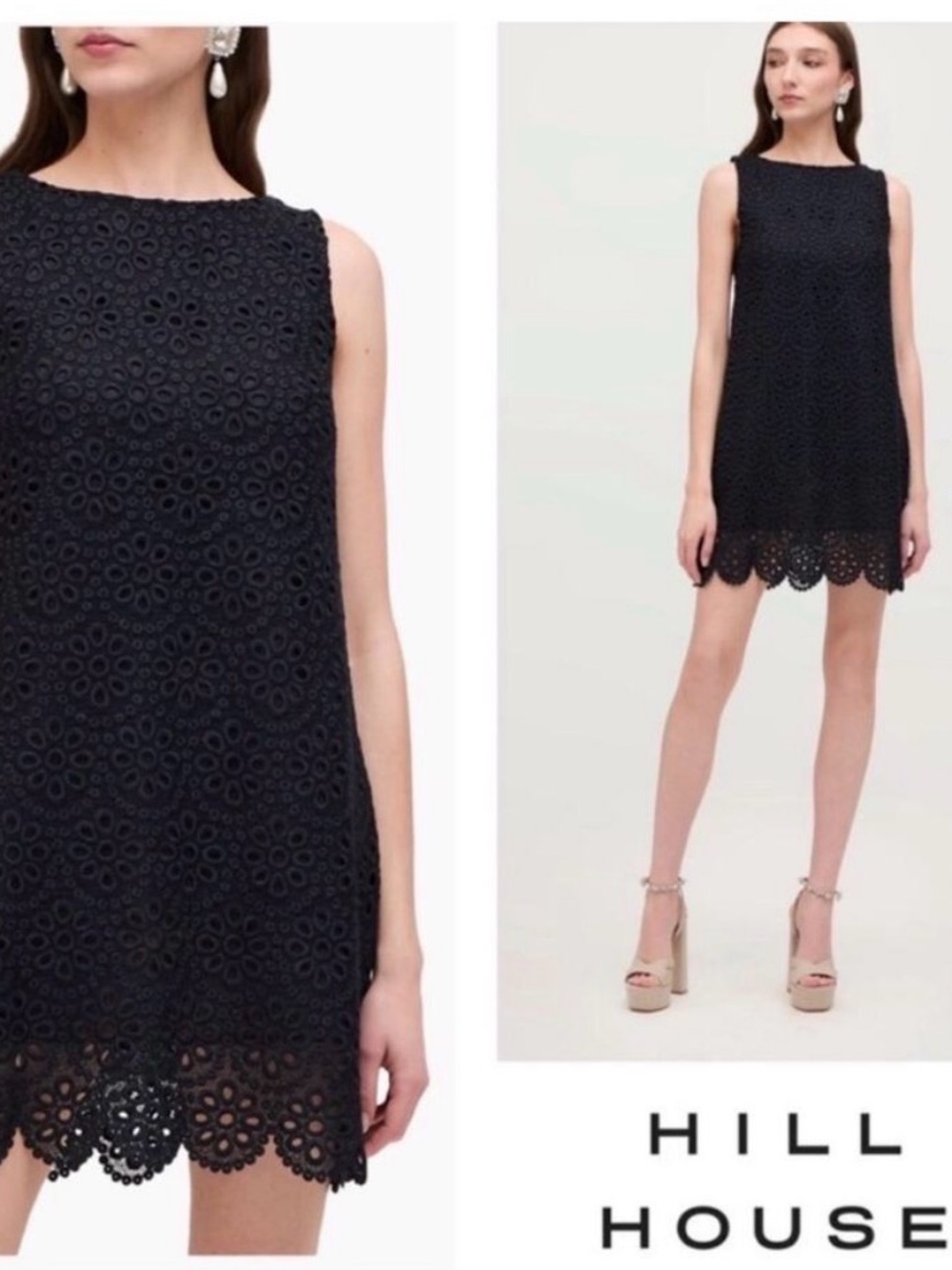 Hill House Charlie Eyelet Lace Mini Dress